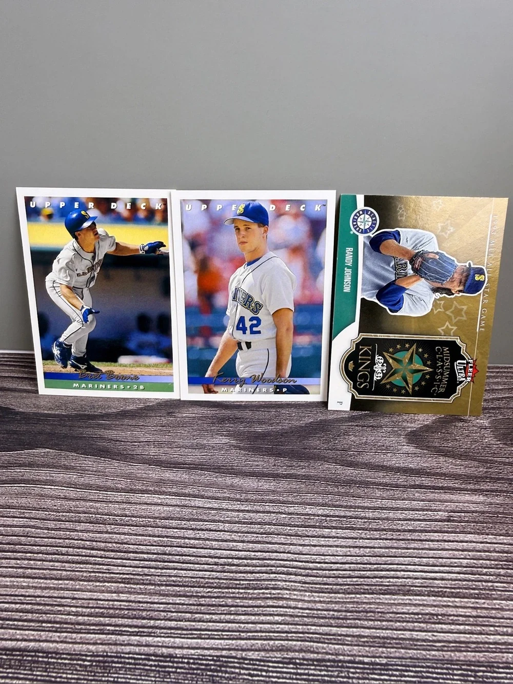 Seattle Mariners 6 Card Lot Randy Johnson Upper Deck Woodson Boone